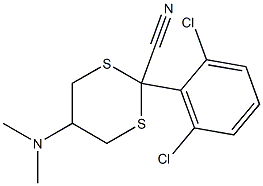 5-(Dimethylamino)-2-[2,6-dichlorophenyl]-1,3-dithiane-2-carbonitrile