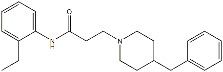  4-Benzyl-N-(2-ethylphenyl)piperidine-1-propanamide