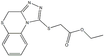 [(4H-[1,2,4]Triazolo[3,4-c][1,4]benzothiazin-1-yl)thio]acetic acid ethyl ester Structure