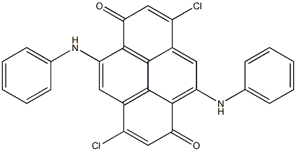 3,8-Dichloro-5,10-bis(phenylamino)pyrene-1,6-dione Structure