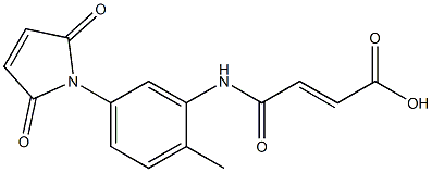 3-[N-[5-(2,5-Dioxo-3-pyrrolin-1-yl)-2-methylphenyl]carbamoyl]propenoic acid Structure