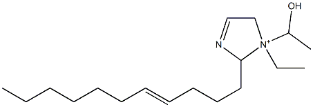 1-Ethyl-1-(1-hydroxyethyl)-2-(4-undecenyl)-3-imidazoline-1-ium,,结构式