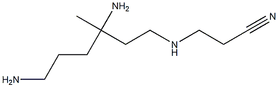 3,6-Diamino-1-(2-cyanoethylamino)-3-methylhexane 结构式