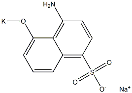 4-Amino-5-potassiooxy-1-naphthalenesulfonic acid sodium salt