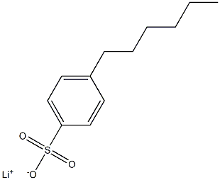 4-Hexylbenzenesulfonic acid lithium salt,,结构式