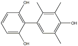 2',3',5'-Trimethyl-1,1'-biphenyl-2,4',6-triol Structure
