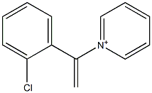1-[1-(2-Chlorophenyl)ethenyl]pyridinium,,结构式