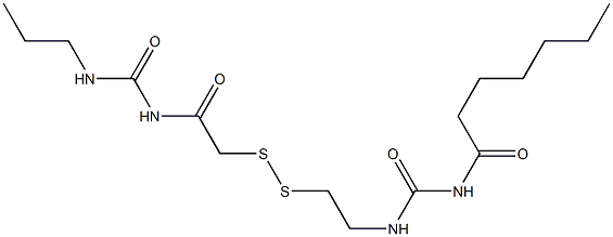 1-Heptanoyl-3-[2-[[(3-propylureido)carbonylmethyl]dithio]ethyl]urea|