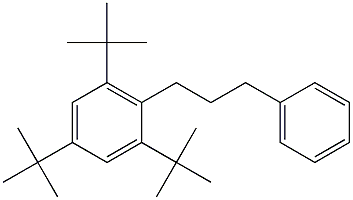 1-(2,4,6-Tri-tert-butylphenyl)-3-phenylpropane 结构式
