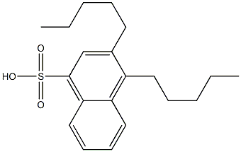 3,4-Dipentyl-1-naphthalenesulfonic acid