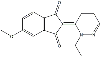 5-Methoxy-2-[2-ethyl-pyridazin-3(2H)-ylidene]indane-1,3-dione