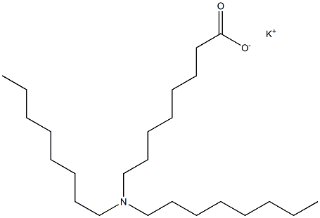 8-(ジオクチルアミノ)オクタン酸カリウム 化学構造式