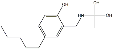 2-[(1,1-Dihydroxyethyl)aminomethyl]-4-pentylphenol