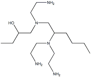 1-[N-(2-アミノエチル)-N-[2-[ビス(2-アミノエチル)アミノ]ヘキシル]アミノ]-2-ブタノール 化学構造式