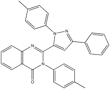 3-(4-Methylphenyl)-2-[3-(phenyl)-1-(4-methylphenyl)-1H-pyrazol-5-yl]quinazolin-4(3H)-one