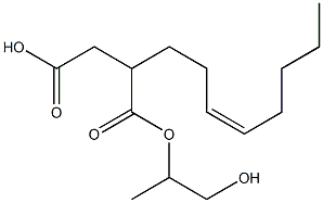 2-(3-Octenyl)succinic acid hydrogen 1-(2-hydroxy-1-methylethyl) ester Structure