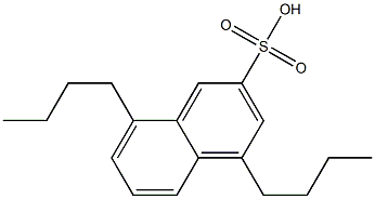 4,8-Dibutyl-2-naphthalenesulfonic acid Struktur