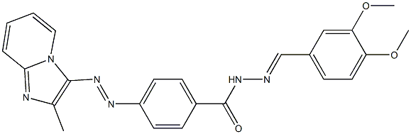 4-[(2-Methylimidazo[1,2-a]pyridin-3-yl)azo]-N'-(3,4-dimethoxybenzylidene)benzohydrazide