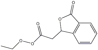 1,3-Dihydro-1-hydroxy-3-oxoisobenzofuran-1-acetic acid ethyl ester Struktur