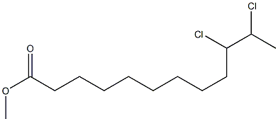 10,11-Dichlorolauric acid methyl ester Struktur
