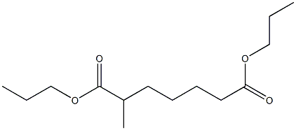 2-メチルピメリン酸ジプロピル 化学構造式