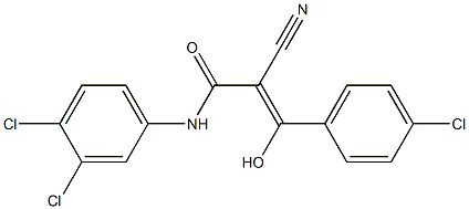 2-Cyano-3-hydroxy-3-[4-chlorophenyl]-N-[3,4-dichlorophenyl]acrylamide|