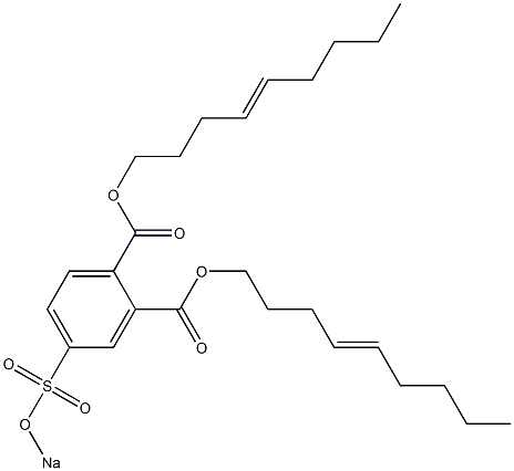 4-(Sodiosulfo)phthalic acid di(4-nonenyl) ester Structure