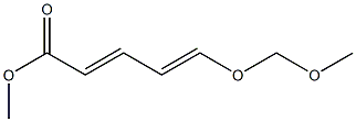 (2E,4E)-5-(メトキシメトキシ)-2,4-ペンタジエン酸メチル 化学構造式
