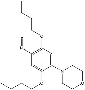 4-(2,5-Dibutoxy-4-nitrosophenyl)morpholine,,结构式