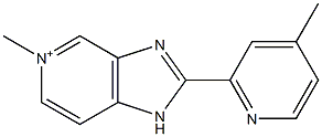 2-(4-Methylpyridin-2-yl)-5-methyl-1H-imidazo[4,5-c]pyridin-5-ium,,结构式