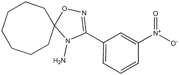 3-(3-Nitrophenyl)-5,5-heptamethylene-1,2,4-oxadiazol-4(5H)-amine,,结构式