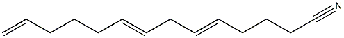 5,8,13-Tetradecatrienenitrile Structure