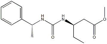 (R)-3-[3-[(R)-1-Phenylethyl]ureido]pentanoic acid methyl ester Structure