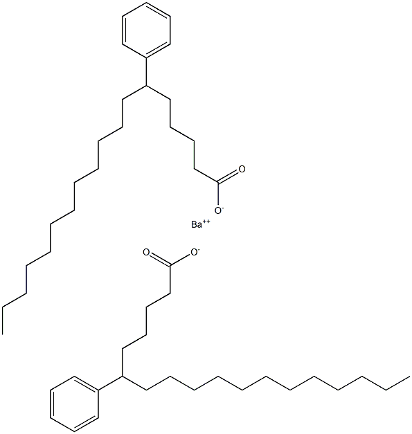 ビス(6-フェニルステアリン酸)バリウム 化学構造式