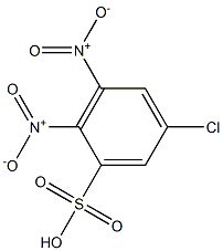 5-クロロ-2,3-ジニトロベンゼンスルホン酸 化学構造式