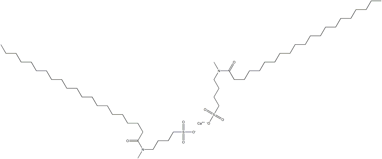 Bis[4-[N-(1-oxohenicosyl)-N-methylamino]-1-butanesulfonic acid]calcium salt Structure