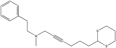 6-(1,3-Dithian-2-yl)-N-methyl-N-(2-phenylethyl)-2-hexyn-1-amine