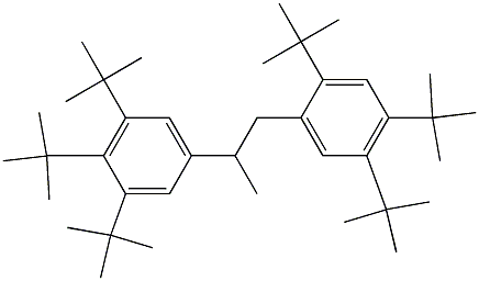 1-(2,4,5-Tri-tert-butylphenyl)-2-(3,4,5-tri-tert-butylphenyl)propane Structure