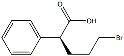 [S,(+)]-5-Bromo-2-phenylvaleric acid 结构式