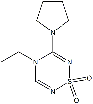  5-(Pyrrolidin-1-yl)-4-ethyl-4H-1,2,4,6-thiatriazine 1,1-dioxide