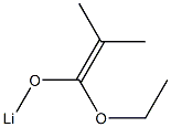 1-Ethoxy-1-(lithiooxy)-2-methyl-1-propene Structure