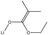 1-Ethoxy-1-(lithiooxy)-2-methyl-1-propene,,结构式