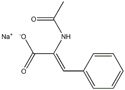2-Acetylamino-3-phenylpropenoic acid sodium salt 结构式