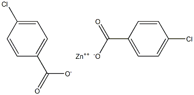 Bis(4-chlorobenzoic acid)zinc salt 结构式