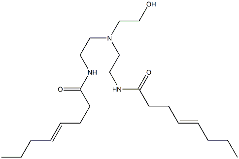 N,N'-[2-Hydroxyethyliminobis(2,1-ethanediyl)]bis(4-octenamide) Structure