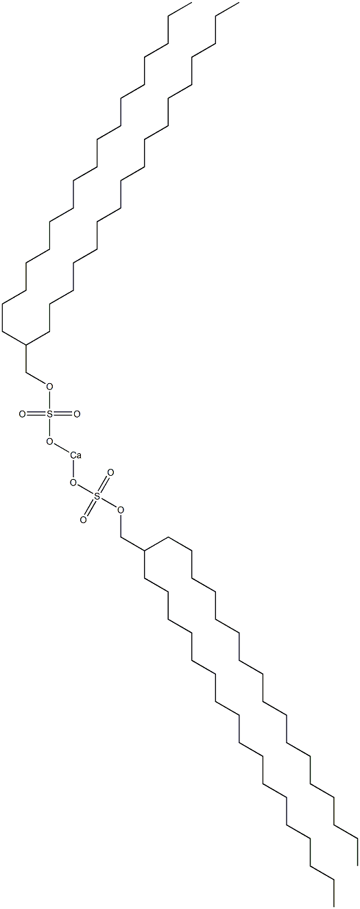 Bis(2-heptadecylnonadecyloxysulfonyloxy)calcium 结构式