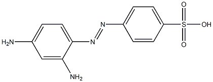 p-[(2,4-Diaminophenyl)azo]benzenesulfonic acid Structure