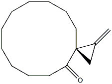 (3S)-1-Methylenespiro[2.11]tetradecan-4-one 结构式