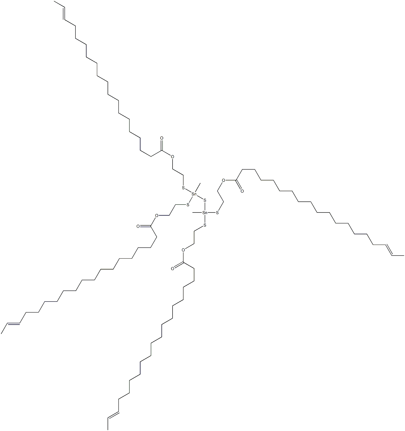 Bis[methylbis[[2-(16-octadecenylcarbonyloxy)ethyl]thio]stannyl] sulfide