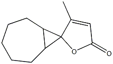 3-Methylspiro[furan-2(5H),8'-bicyclo[5.1.0]octan]-5-one,,结构式